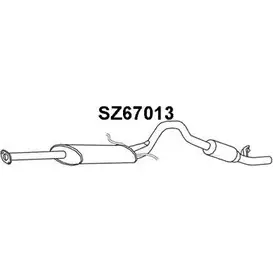 Задний глушитель VENEPORTE FH81 A 2711295 KQWSTXP SZ67013