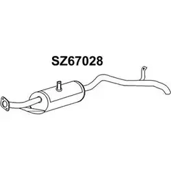 Задний глушитель VENEPORTE SZ67028 H7H F77 2711309 ZUJVUO1 изображение 0