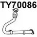 Выхлопная труба глушителя VENEPORTE TY70086 93GKRF 1 2711484 0H7BT2P изображение 0