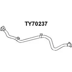 Выхлопная труба глушителя VENEPORTE 1WVS5D EL4 BL TY70237 2711538 изображение 0