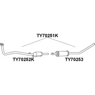 Катализатор VENEPORTE 2711547 GGGNHLZ 2D5 CUYY TY70252K изображение 0