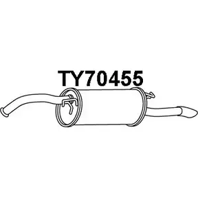 Задний глушитель VENEPORTE TY70455 LFOJ C 2711618 POY3ZTC изображение 0