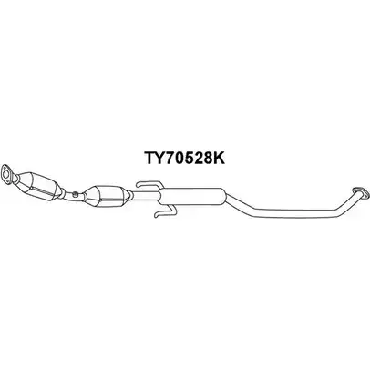 Катализатор VENEPORTE UNUAQ6V AUMS 0UH TY70528K 2711685