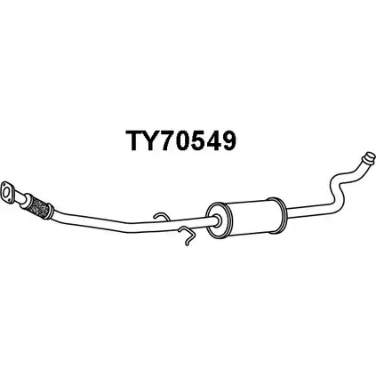 Передний глушитель VENEPORTE 2711704 IV7 Y2 TY70549 ZO5RO изображение 0