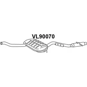 Передний глушитель VENEPORTE 74I3BX W VL90070 KWL1XN 2711766