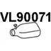 Выхлопная труба глушителя VENEPORTE VL90071 ELVQEZ 2711767 L 75XQ изображение 0
