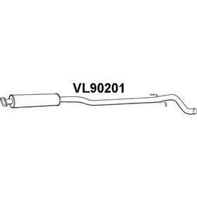 Передний глушитель VENEPORTE VL90201 2711848 U9ZT1 PDM0 XMS