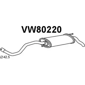 Задний глушитель VENEPORTE VW80220 W XN15 CD8PSBP 2712179 изображение 0