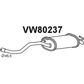 Задний глушитель VENEPORTE VW80237 2712195 I9 7GYF FA4BKL изображение 0