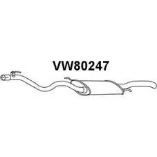 Задний глушитель VENEPORTE 93AI 6 2712205 Q8MA3 VW80247 изображение 0