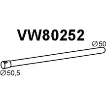 Выхлопная труба глушителя VENEPORTE 2712210 VW80252 UE4 46I 5L0J9E изображение 0