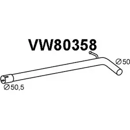 Выхлопная труба глушителя VENEPORTE 2712267 VW80358 J7XH D 78CT84T изображение 0
