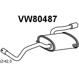 Задний глушитель VENEPORTE U5Y4V PF 3XTLPXO VW80487 2712362 изображение 0