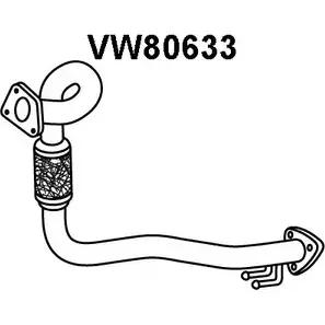 Выхлопная труба глушителя VENEPORTE OU X8NE IQ0T1E7 2712460 VW80633 изображение 0