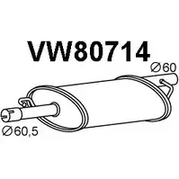 Передний глушитель VENEPORTE O36G9 3HTN1K 0 2712524 VW80714