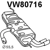 Задний глушитель VENEPORTE 3 FLGIF VW80716 ODTBE 2712526 изображение 0