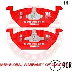 Тормозные колодки, дисковые, комплект MASTER-SPORT 13046071112-SET-MS D5NC26 K 2713970 5KQCPY