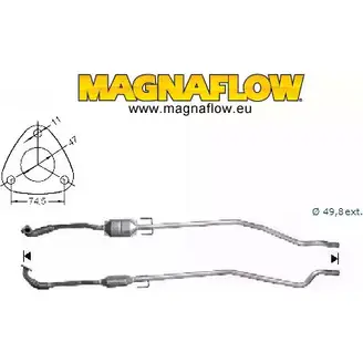 Катализатор MAGNAFLOW 2722324 65814D OUVFNFX H4O DG изображение 0