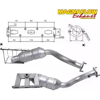 Катализатор MAGNAFLOW 70614 C1 VUPTK P2UW1 2722497 изображение 0