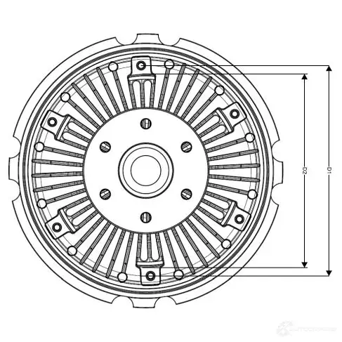 Вискомуфта NRF 8718042157478 1789185 B1IJ GAF 49541 изображение 0