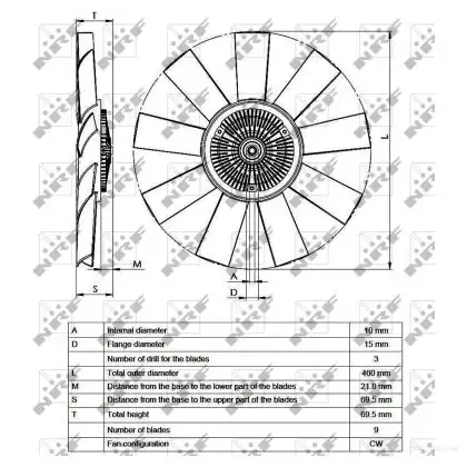 Вискомуфта NRF 8718042157478 1789185 B1IJ GAF 49541 изображение 4