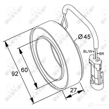 Муфта компрессора кондиционера NRF 8718042049858 1788252 38420 4 UV934 изображение 5