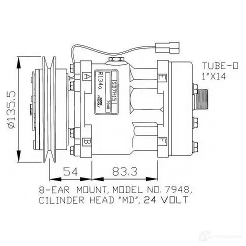 Компрессор кондиционера NRF 1786056 8718042137005 32074g 7 4YCY6Q изображение 0