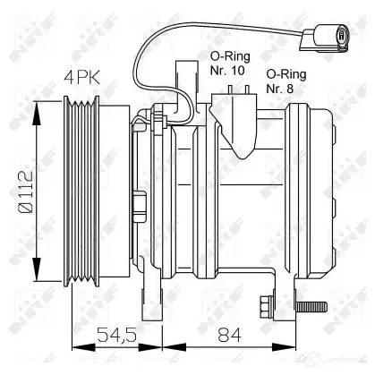 Компрессор кондиционера NRF LZ 35N1 32230g 1786224 8718042134370 изображение 7