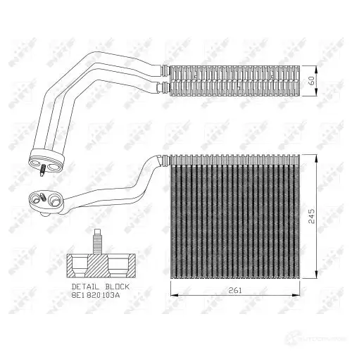 Радиатор кондиционера NRF 35139 8718042020512 Z6RK 6 1787520 изображение 1