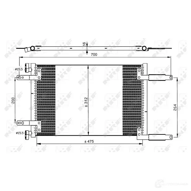 Радиатор кондиционера NRF 8718042023766 1787731 35493 ZMZ9 3 изображение 0