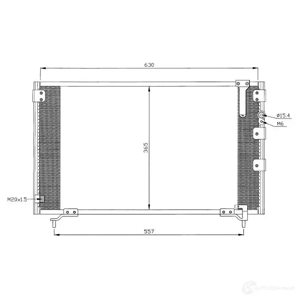 Радиатор кондиционера NRF EI PN2TC 8718042021731 1787584 35281 - Изображение 1