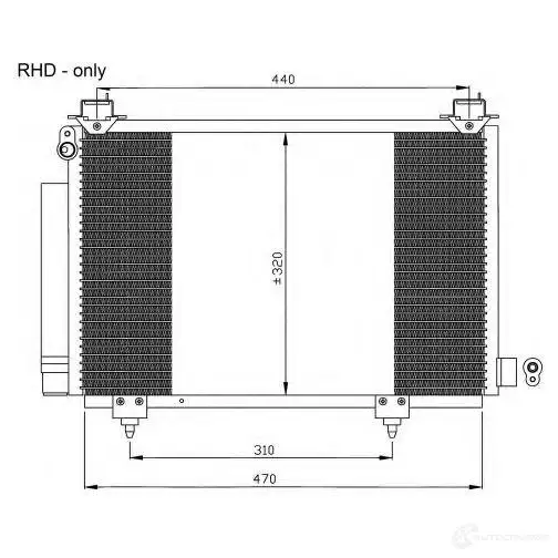 Радиатор кондиционера NRF T KY0P 8718042024350 35553 1423373358