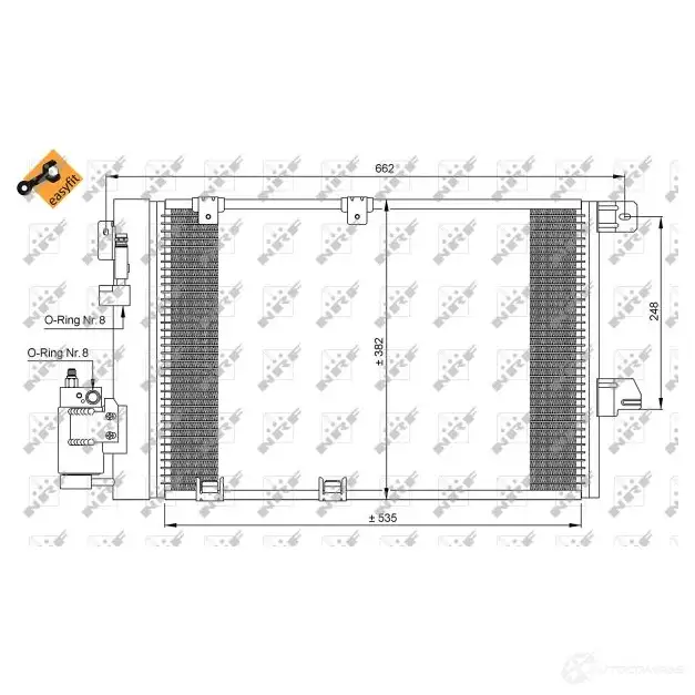 Радиатор кондиционера NRF 1787595 35301 8 2645 8718042021939 изображение 2