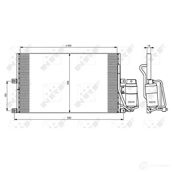 Радиатор кондиционера NRF 35183 8718042020796 GIHFY P 1787533 - Изображение 1