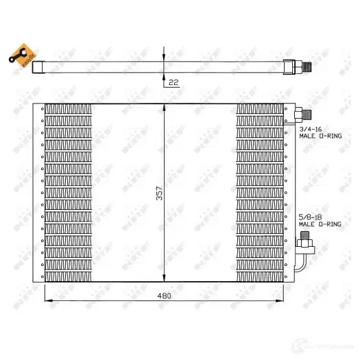 Радиатор кондиционера NRF 8718042023148 VPGC L 1787683 35427 изображение 1