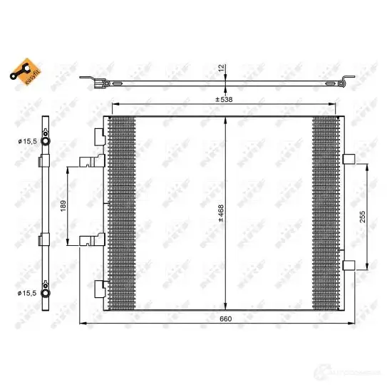 Радиатор кондиционера NRF 8718042023148 VPGC L 1787683 35427 изображение 4