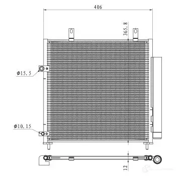 Радиатор кондиционера NRF AUNN6Q Z 350451 1437709563 изображение 4