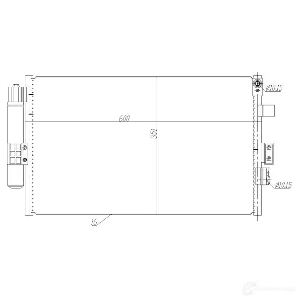 Радиатор кондиционера NRF M1 96KW 350464 1437709244 - Изображение 1