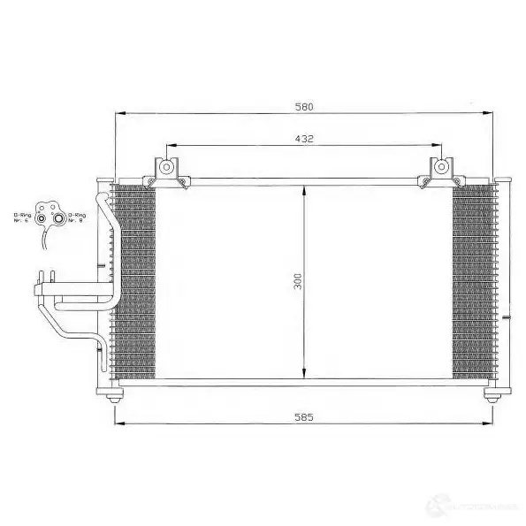 Радиатор кондиционера NRF 1423373352 8718042022851 7XI 8B 35397 изображение 0