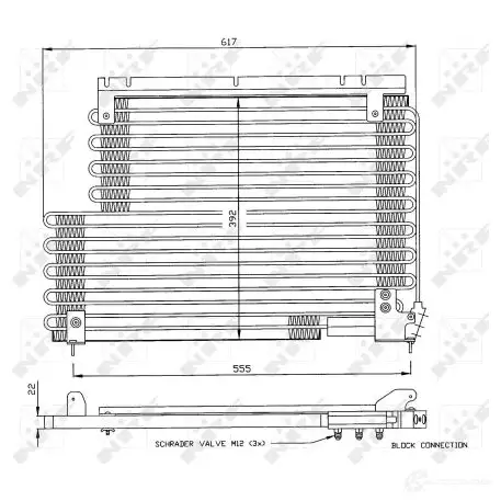 Радиатор кондиционера NRF 8718042020888 1787538 NCJB O1 35192 - Изображение 1