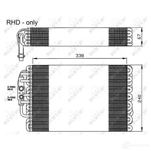 Радиатор кондиционера NRF 1787513 35071 8718042020123 BI KNMZ7 изображение 1