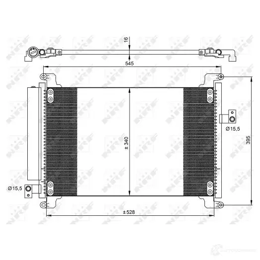 Радиатор кондиционера NRF 8718042115454 1788057 TFJB 9IK 35941 изображение 0