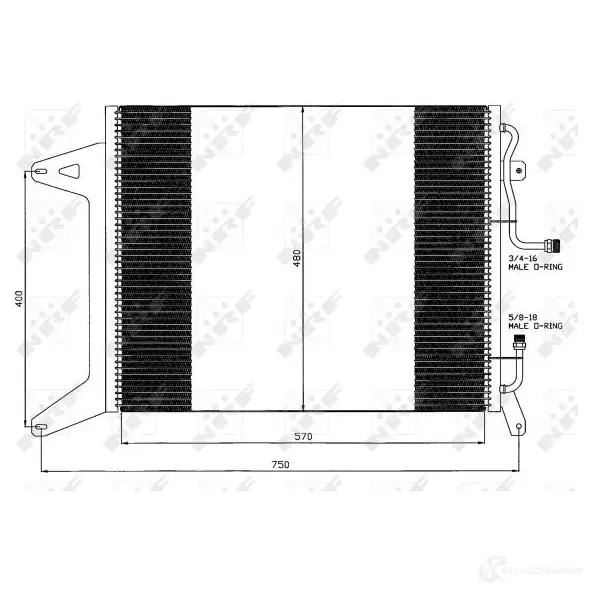 Радиатор кондиционера NRF 1787700 USULO FT 35451 8718042023360 изображение 0