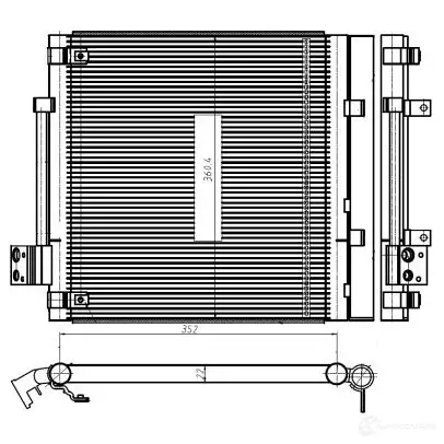 Радиатор кондиционера NRF O3 DMTGZ 1437708966 350448 изображение 0