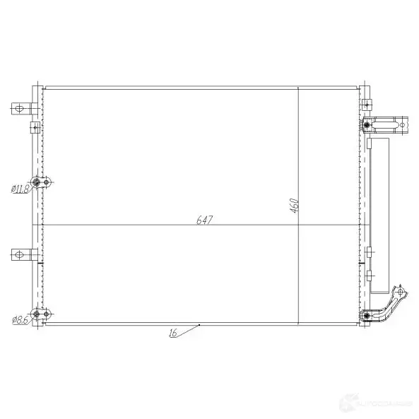 Радиатор кондиционера NRF 8V QLC 1437708968 350485 изображение 0