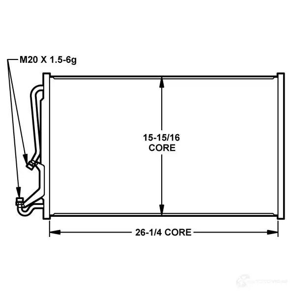 Радиатор кондиционера NRF 8718042160867 1787452 350205 05 WN6CR изображение 2