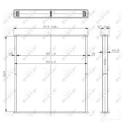 Радиатор NRF SL5OG4 0 1438016635 29717 - Изображение 1