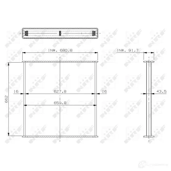 Радиатор NRF E9D PLO 1438016951 29573 изображение 0