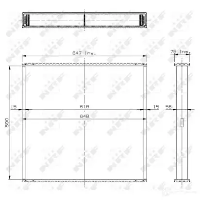 Радиатор NRF E9D PLO 1438016951 29573 изображение 1