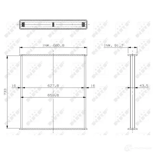 Радиатор NRF 1438016976 HMP WJB 29571 - Изображение 1
